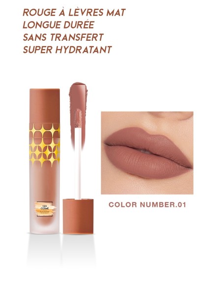Rouge à lèvres Mat Anti-Gravity - 24 couleurs - 123 Cosmé
