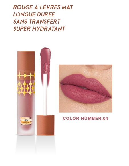 Rouge à lèvres Mat Anti-Gravity - 24 couleurs - 123 Cosmé
