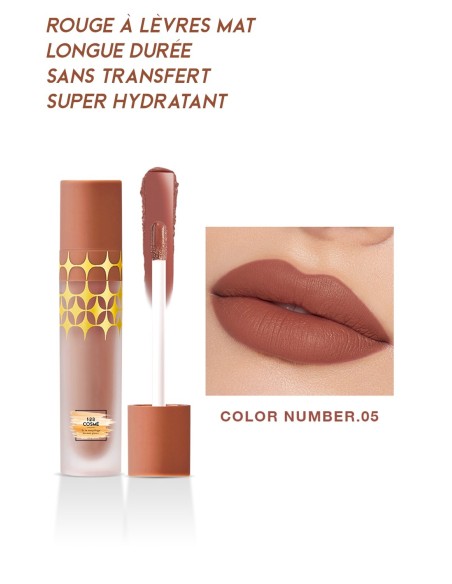 Rouge à lèvres Mat Anti-Gravity - 24 couleurs - 123 Cosmé