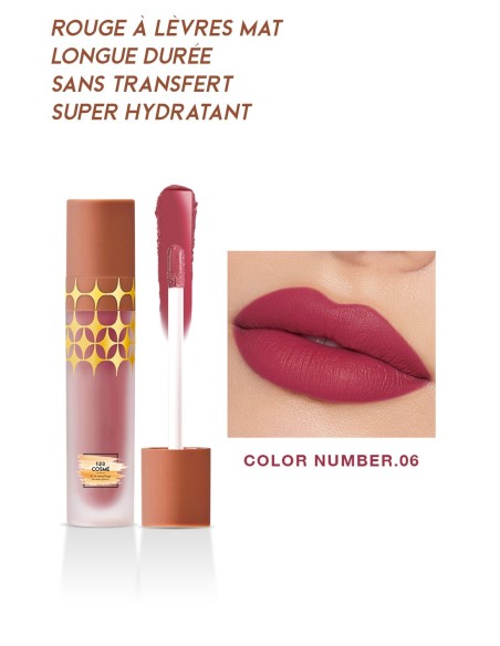 Rouge à lèvres Mat Anti-Gravity - 24 couleurs - 123 Cosmé