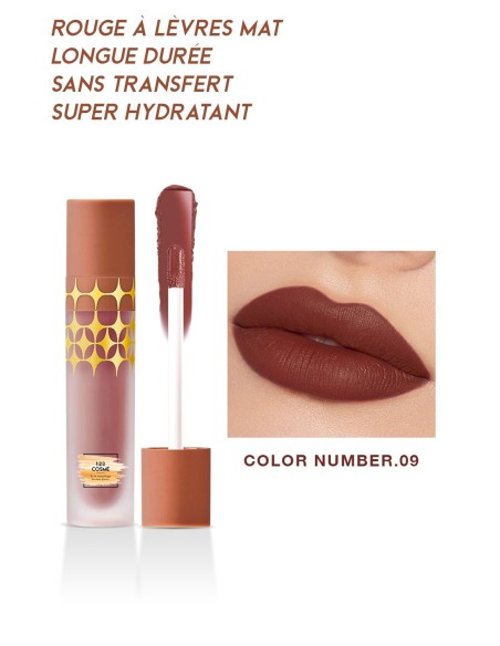 Rouge à lèvres Mat Anti-Gravity - 24 couleurs - 123 Cosmé