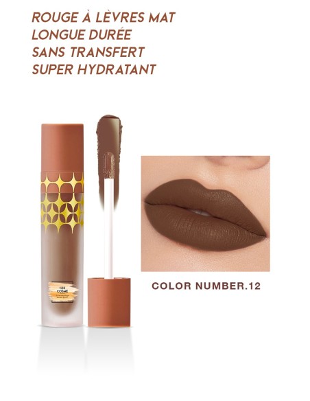 Rouge à lèvres Mat Anti-Gravity - 24 couleurs - 123 Cosmé
