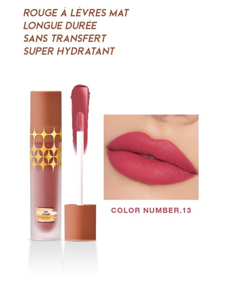 Rouge à lèvres Mat Anti-Gravity - 24 couleurs - 123 Cosmé