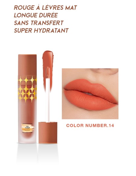 Rouge à lèvres Mat Anti-Gravity - 24 couleurs - 123 Cosmé