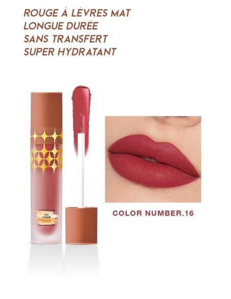 Rouge à lèvres Mat Anti-Gravity - 24 couleurs - 123 Cosmé