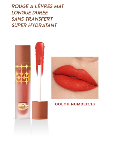 Rouge à lèvres Mat Anti-Gravity - 24 couleurs - 123 Cosmé