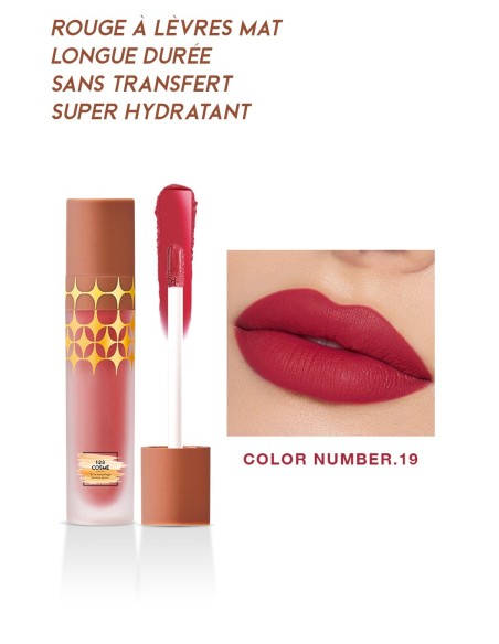 Rouge à lèvres Mat Anti-Gravity - 24 couleurs - 123 Cosmé