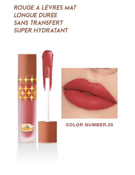Rouge à lèvres Mat Anti-Gravity - 24 couleurs - 123 Cosmé