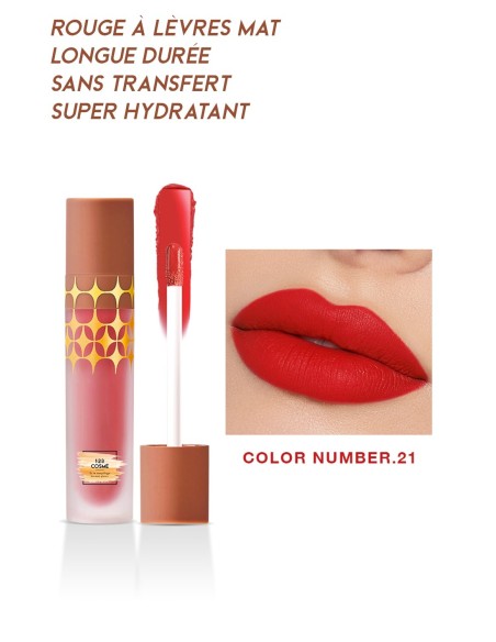 Rouge à lèvres Mat Anti-Gravity - 24 couleurs - 123 Cosmé