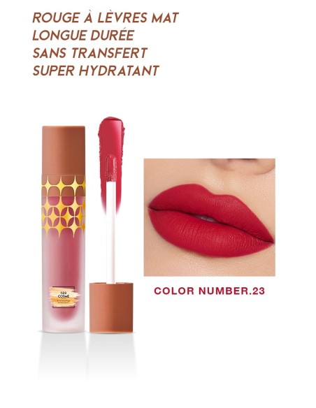 Rouge à lèvres Mat Anti-Gravity - 24 couleurs - 123 Cosmé