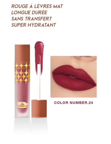 Rouge à lèvres Mat Anti-Gravity - 24 couleurs - 123 Cosmé