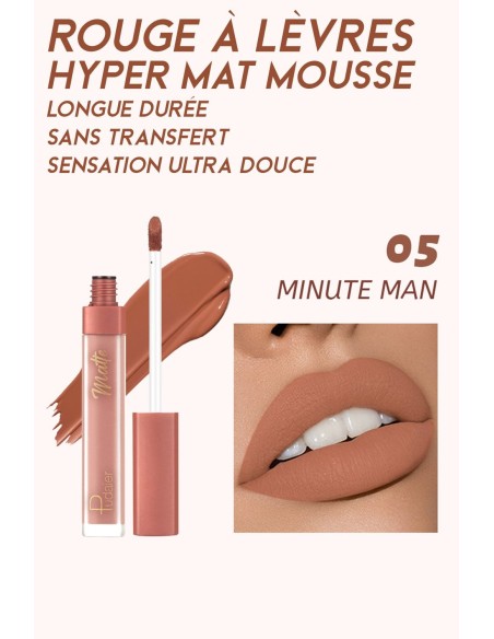 Rouge à lèvres Hyper Mat Mousse - 12 couleurs incroyables - 123 Cosmé