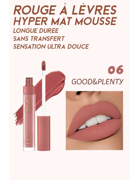 Rouge à lèvres Hyper Mat Mousse - 12 couleurs incroyables - 123 Cosmé