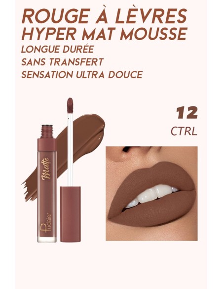 Rouge à lèvres Hyper Mat Mousse - 12 couleurs incroyables - 123 Cosmé