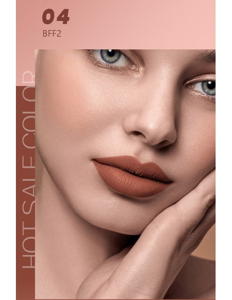 Rouge à lèvres Hyper Mat Mousse - 12 couleurs incroyables - 123 Cosmé