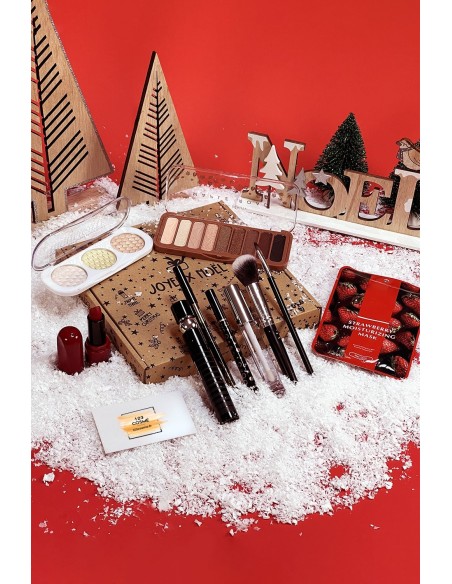 Coffret Maquillage Noël |Un coffret maquillage dans 1 boite en métal