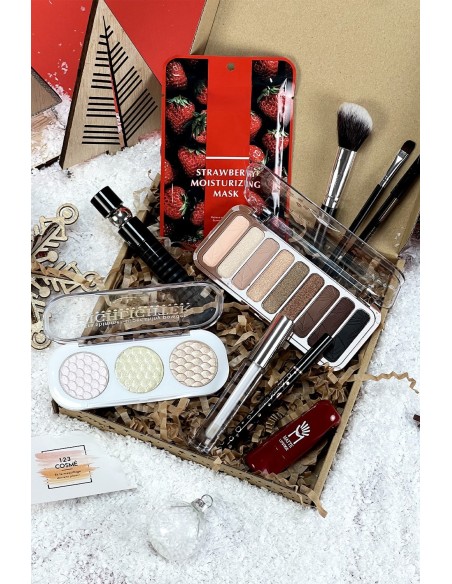Coffret Maquillage Noël |Un coffret maquillage dans 1 boite en métal