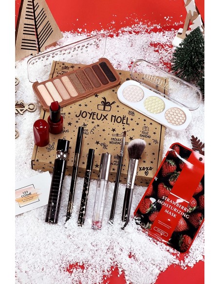 Coffret Maquillage Noël |Un coffret maquillage dans 1 boite en métal
