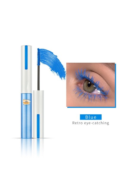 mascara bleu petite brosse - maquillage pas cher