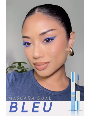 Mascara bleu - maquillage pas cher