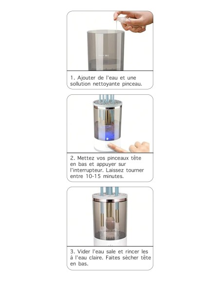 Machine à laver les pinceaux - Accessoires de maquillage - 123 Cosmé