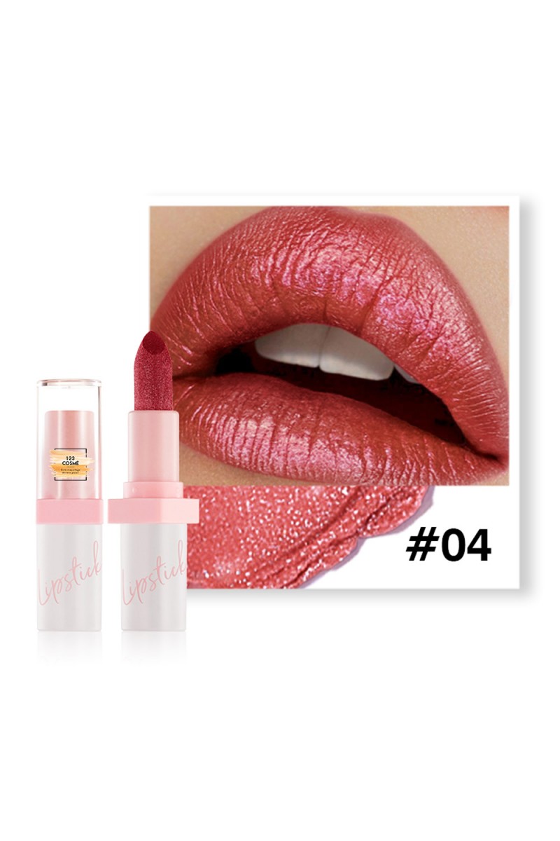 Rouge à lèvres à paillettes rouge - 123 Cosmé
