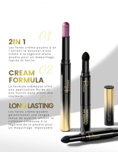 Fard crème et poudre Dual Ended - 6 couleurs - 123 Cosmé