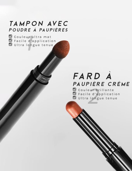Fard crème et poudre Dual Ended - 6 couleurs - 123 Cosmé