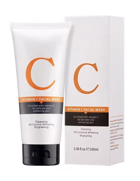 Nettoyant Visage à la Vitamine C - Peau Éclatante et Hydratée