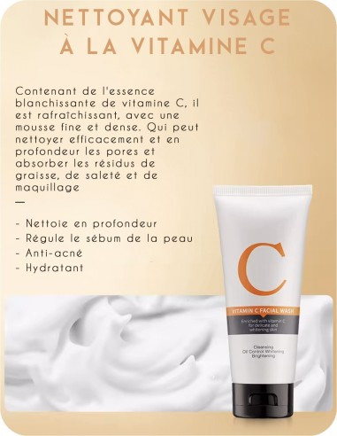 Nettoyant Visage à la Vitamine C - Maquillage pas cher