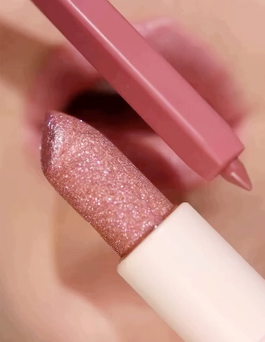 Combo à Lèvres Parfait : Crayon Mat Nude & Rouge à Lèvres Brillant pour des Lèvres Éclatantes | Cruelty-Free & Vegan