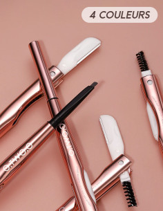 Crayon à Sourcils 3 en 1 : Précision, Longue Tenue & Résistance - 123 Cosmé