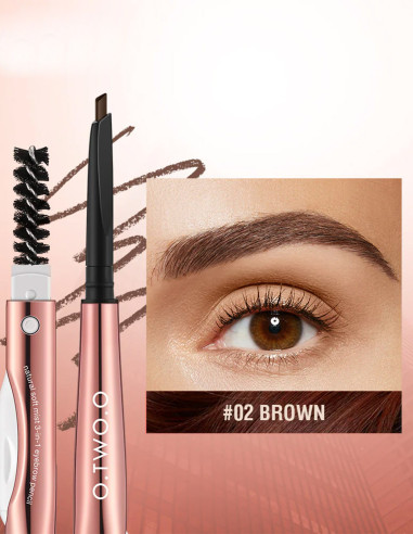 Crayon à Sourcils 3 en 1 : Précision, Longue Tenue & Résistance - 123 Cosmé