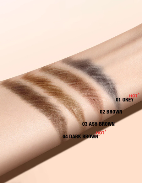 Crayon à Sourcils 3 en 1 : Précision, Longue Tenue & Résistance - 123 Cosmé