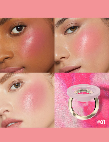 Blush Baked Marble : 8 Teintes Éclatantes – Maquillage Pas Cher