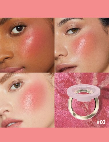 Blush Baked Marble : 8 Teintes Éclatantes – Maquillage Pas Cher