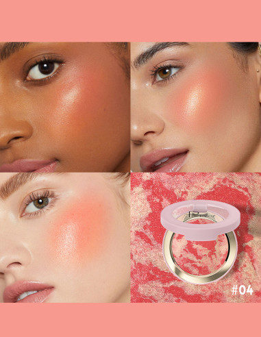 Blush Baked Marble : 8 Teintes Éclatantes – Maquillage Pas Cher