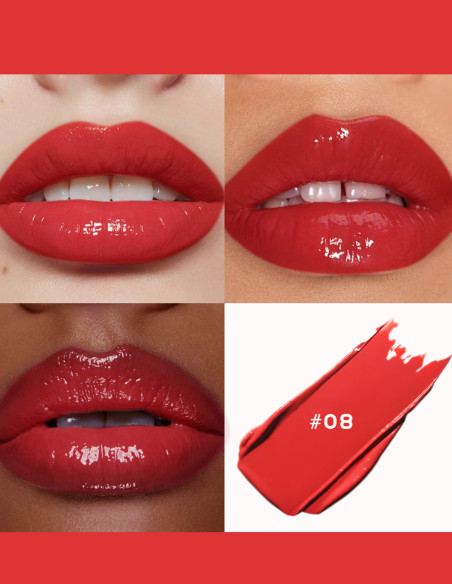 Rouge à lèvres brillant effet gloss Hydratant & repulpant - 123 Cosmé