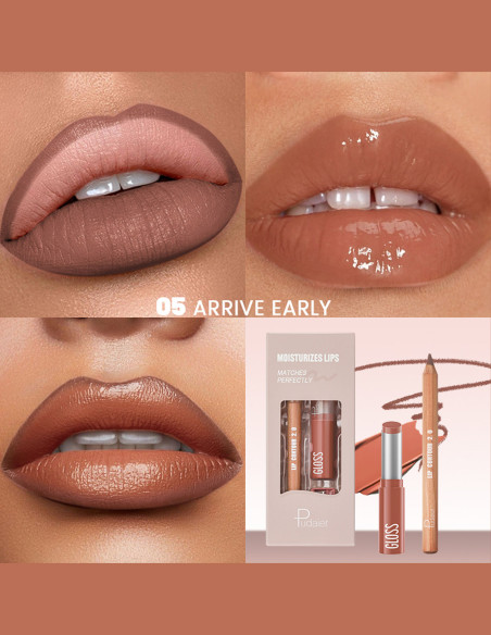 Kit à Lèvres Édition Limitée : Rouge à Lèvres Gloss + Crayon