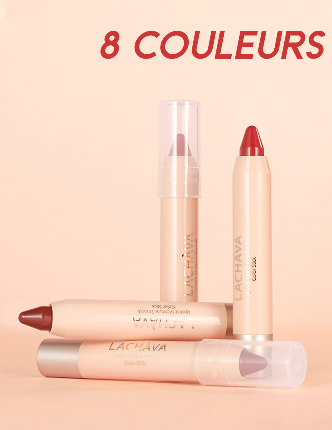 Lot Maquillage : 2 Rouges à Lèvres Gloss + Crayon Lèvres + BB Crème Teintée - Neuf