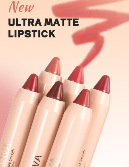 Rouge à Lèvres Crayon Ultra Mat - Couleur Intense & Vegan