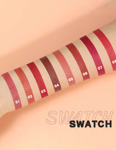 Rouge à Lèvres Crayon Ultra Mat - Couleur Intense & Vegan