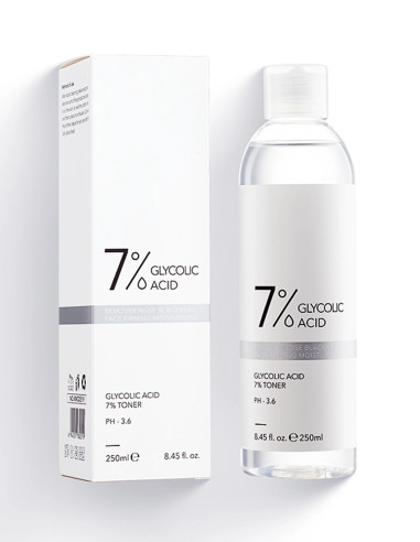 Lotion Tonique Visage à l'Acide Glycolique 7% - pH 3.6 - 250 ml