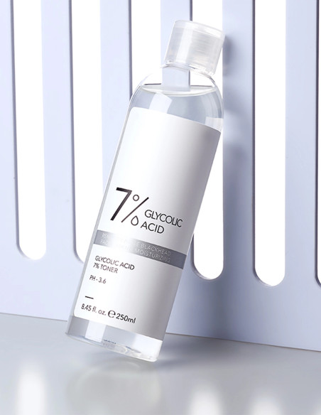 Lotion Tonique Visage à l'Acide Glycolique 7% - pH 3.6 - 250 ml