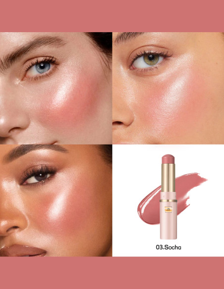 Glossy Stick : Maquillage Multi-Usage 8 Teintes Lumineuses