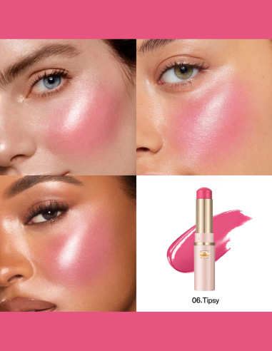 Glossy Stick : Maquillage Multi-Usage 8 Teintes Lumineuses