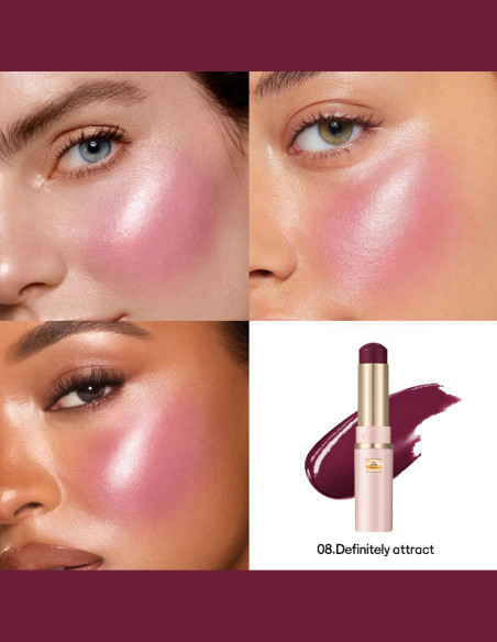 Glossy Stick : Maquillage Multi-Usage 8 Teintes Lumineuses