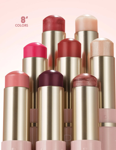 Glossy Stick : Maquillage Multi-Usage 8 Teintes Lumineuses