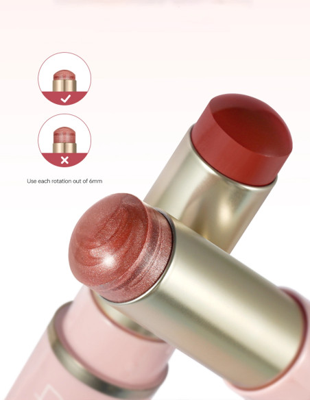 Glossy Stick : Maquillage Multi-Usage 8 Teintes Lumineuses