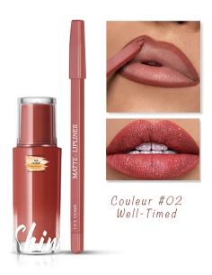 Combo lèvres Well-Timed – Nude chaud terracotta